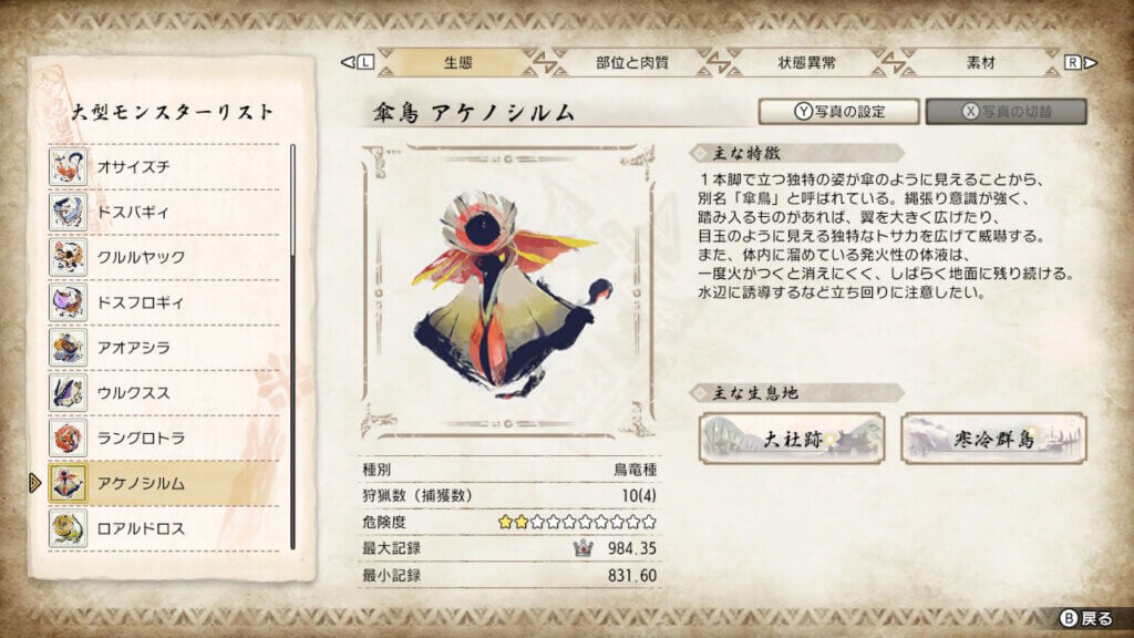 モンハンライズ ハンマーや笛に弱いモンスター部位ランキング ひまくろのゲームブログ