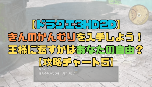 【ドラクエ3リメイク】きんのかんむりを入手しよう！王様に返すか返さないかは自由？【攻略チャート5】