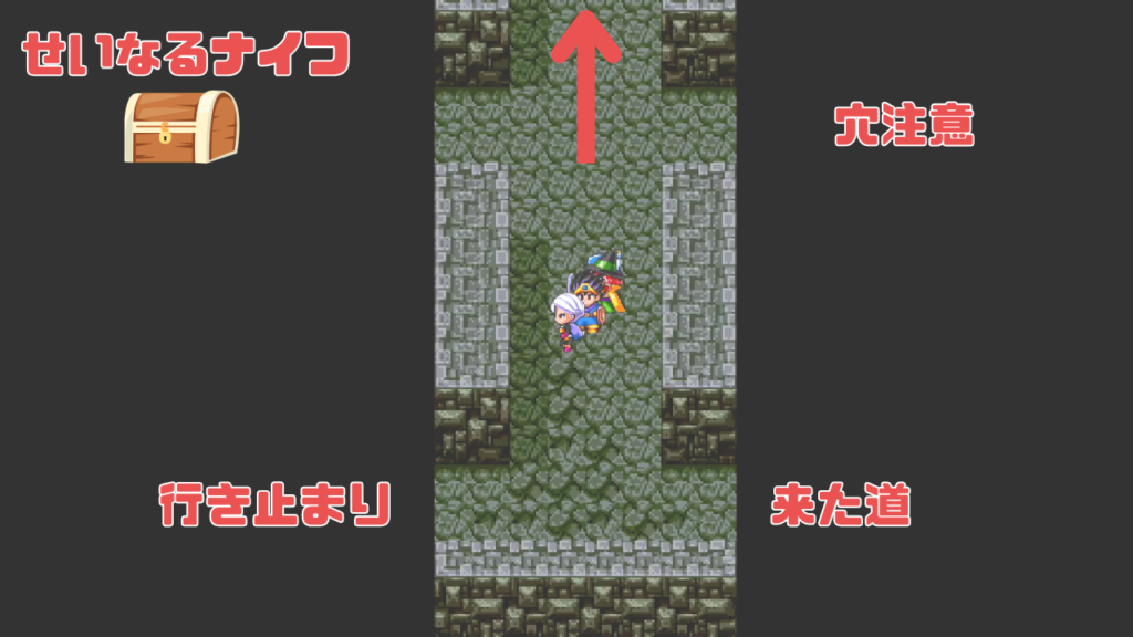 ドラクエ3 - いざないの洞窟分かれ道4